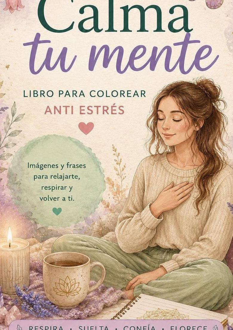 Calma tu Mente – Libro de Arteterapia para Colorear – antiestrés